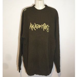 Akademiks Unisex 100% Lambswool Sweater Size Large